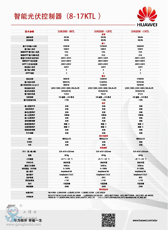 HUAWEI SUN2000-8-17-2KTL(y) 01